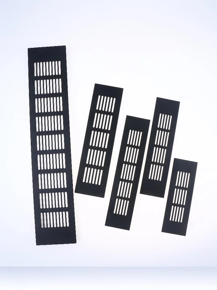 Grille de Ventilation murale pour Grille de Ventilation domestique, 1 pièce, pièces de garde-robe 50/60/80mm x 150-500mm en aluminium pour placard,