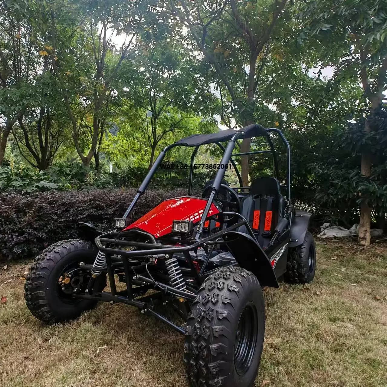 Buggy de plage électrique tout-terrain, Go Kart UTV de course 150CC et 200CC, avec entraînement par chaîne de frein à disque, démarrage facile à