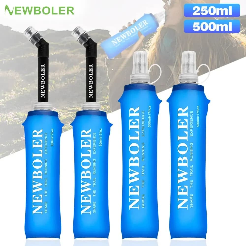 NEWBOLER 250 ml 500 ml bouteille d'eau TPU pliant flacon souple Sport bouteille d'eau sac d'eau pliable bouteille d'eau en cours d'exécution Camping
