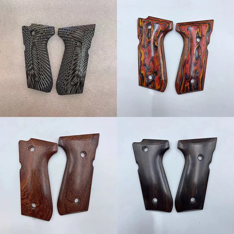 1 paire de patchs d'échelle de poignée de poignée de 8 modèles pour KUBLAI N10 Beretta M92F Kublai M9A1