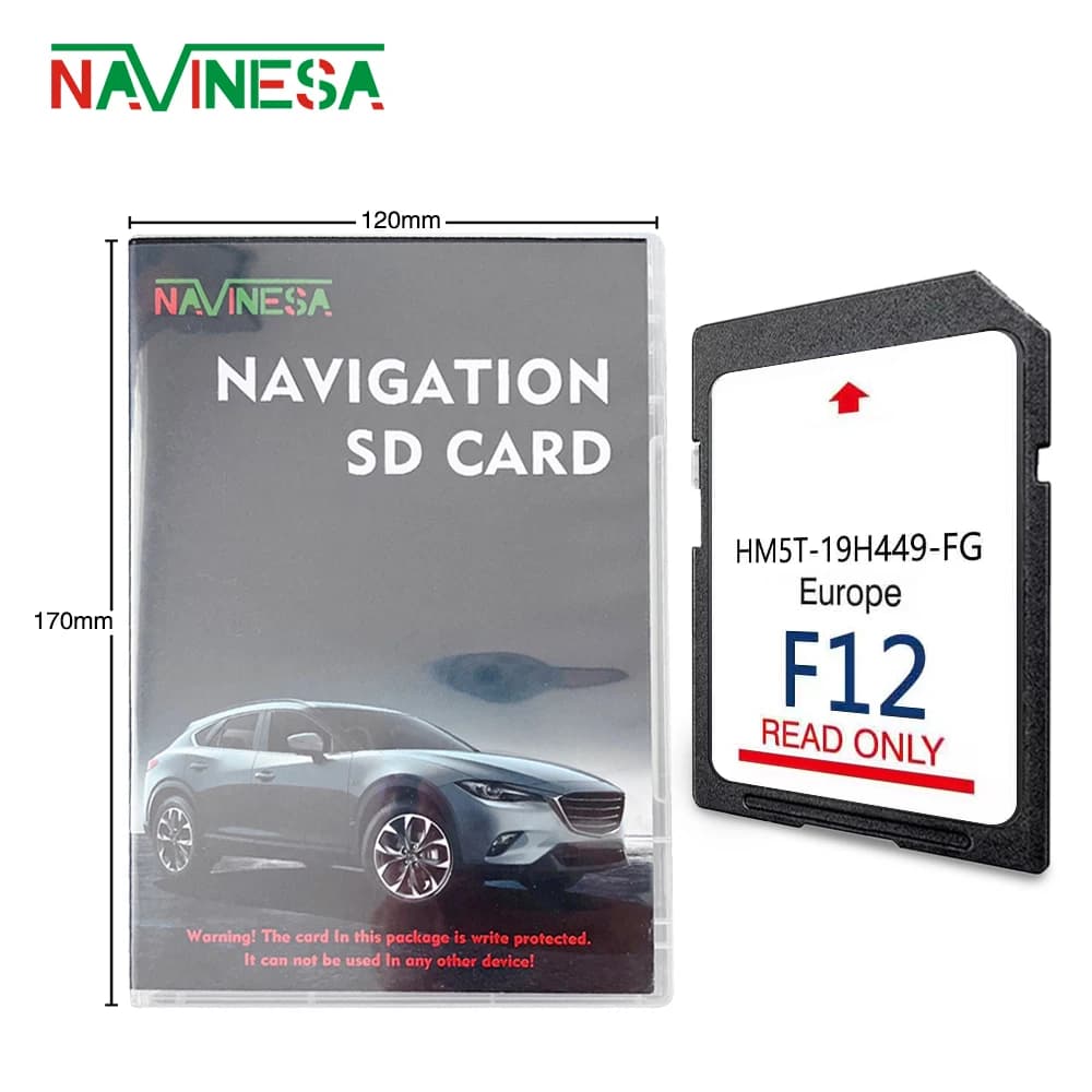 Mise à jour 64 Go de la version carte de l'UE pour Ford Focus depuis 2014 Sync2 F12 système de navigation européen complet carte SD GPS