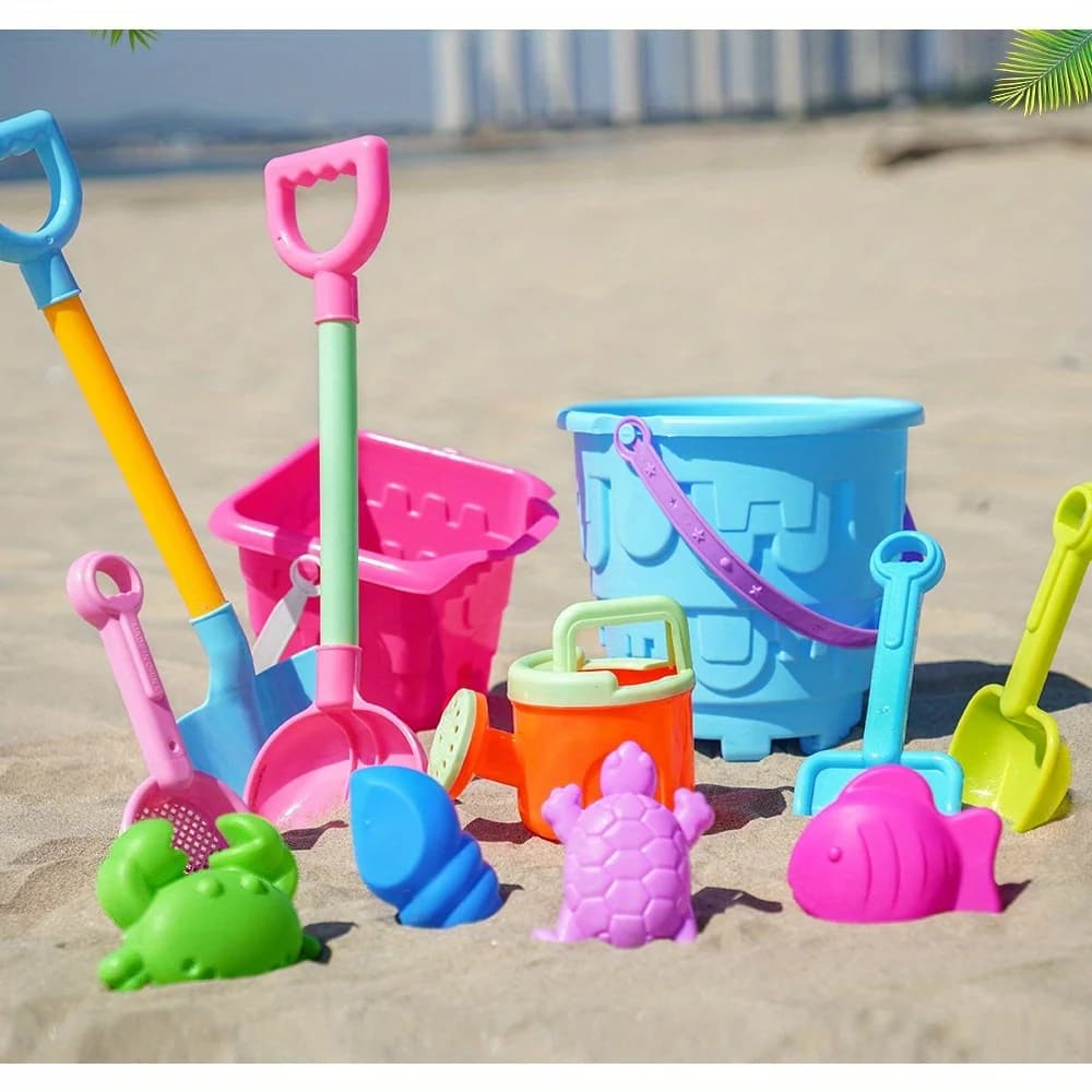 Ensemble de jouets de plage pour enfants, jeu d'eau et de sable pour bébé, grande pelle à sable, seau de plage, outil de creusement de sable, jouet