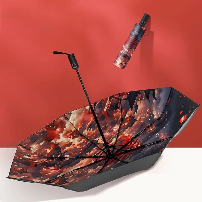 Tian Guan Ci Fu, bénédiction officielle du ciel, Anime de style chinois, Anti-UV, parapluie Compact de pluie automatique pour femme et homme