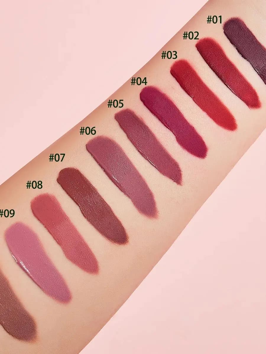Lot de 10 rouges à lèvres velours : gloss imperméable et longue tenue, ensemble hydratant pour femme, cadeau pour la Saint-Valentin