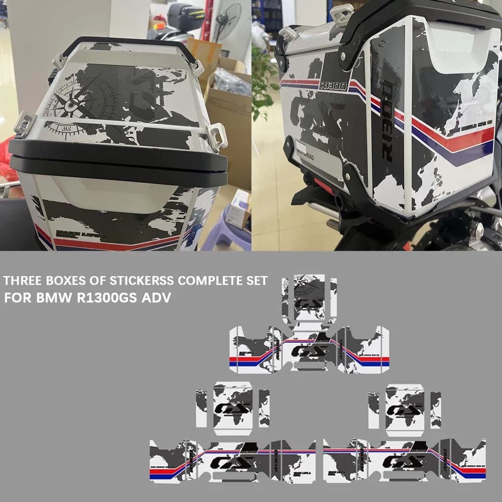 Porte-bagages pour BMW R 1300 GS Adventure Rallye, sacoches pour bagages, étuis en aluminium autocollants R 1300 GS ADV 2025-