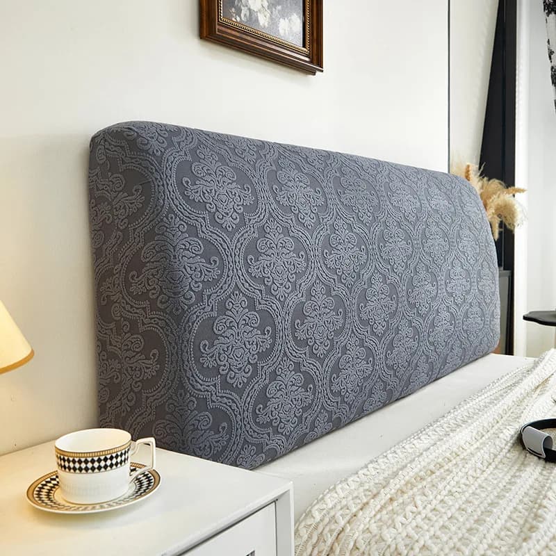 Housse de tête de lit tout compris, couvre-tête en Jacquard élastique doux, décoration nordique pour la maison, couleur unie, housse de protection