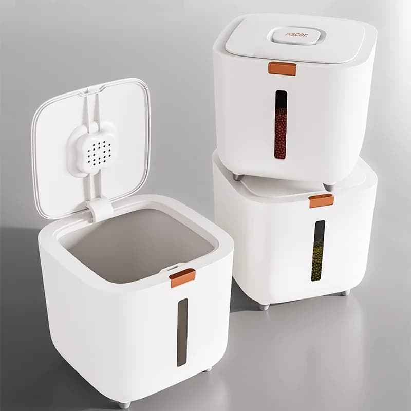 Baril de stockage de nourriture pour animaux de compagnie grand baril de stockage alimentaire scellé résistant à l'humidité baril de nourriture