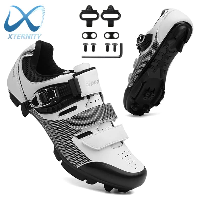 Chaussures de cyclisme professionnelles pour hommes, baskets SPD à taquet plat pour vtt, autobloquantes, grande taille 48, pour l'extérieur