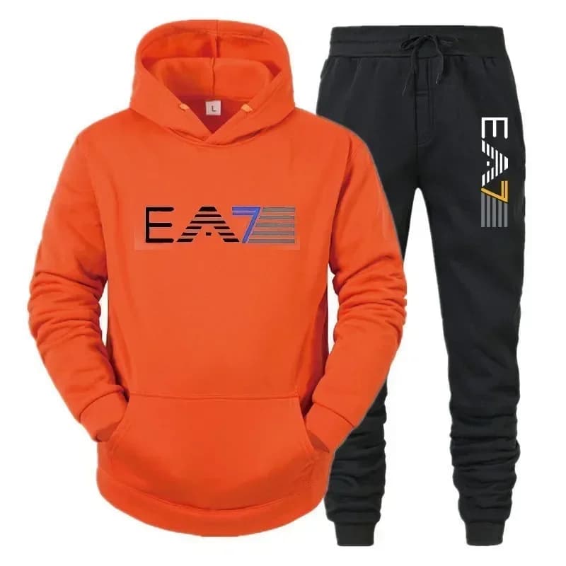 Ensemble de vêtements de sport pour hommes, ensemble deux pièces + pantalon à la mode et décontracté, automne et hiver