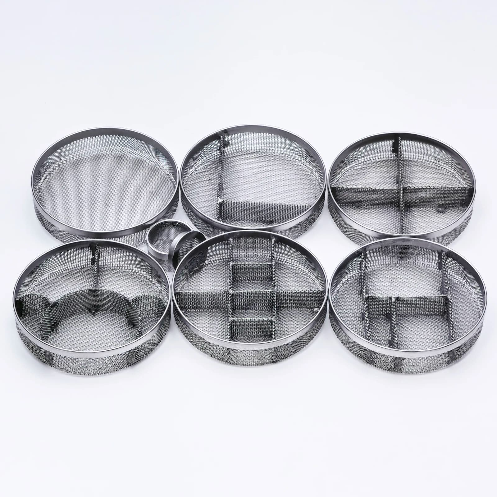 Panier en maille d'acier inoxydable de 64 mm pour le nettoyage des pièces de montre, compatible avec le nettoyeur ultrasonique Elma Bergeon L&R,