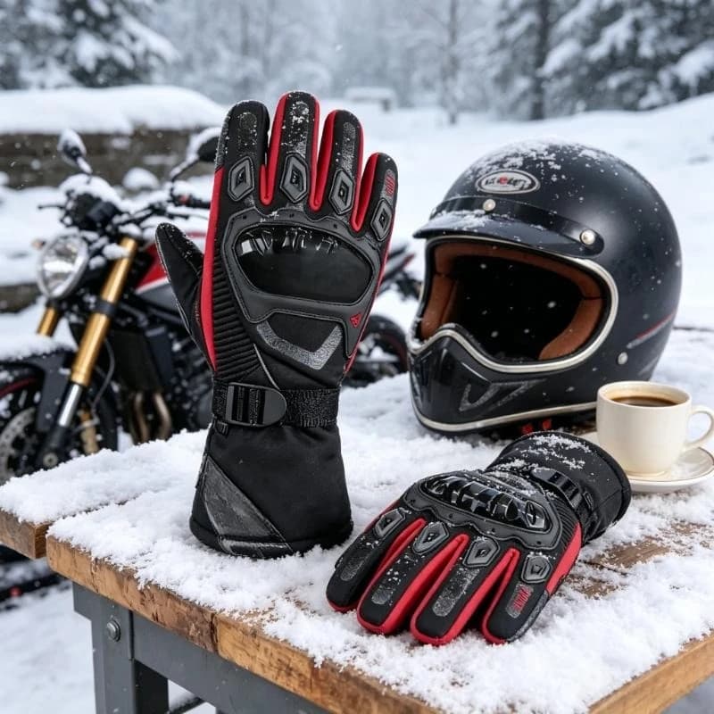 Nouveaux gants de moto d'hiver améliorés, imperméables, compatibles écran tactile, pour la conduite et la protection, ski de neige