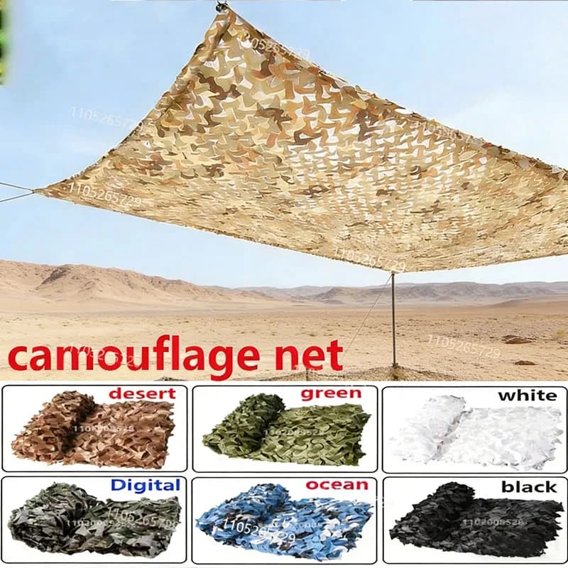 Filets de camouflage renforcés pour la chasse, décorations de jardin, filets d'ombrage, entraînement forestier, couvertures de voiture, tentes