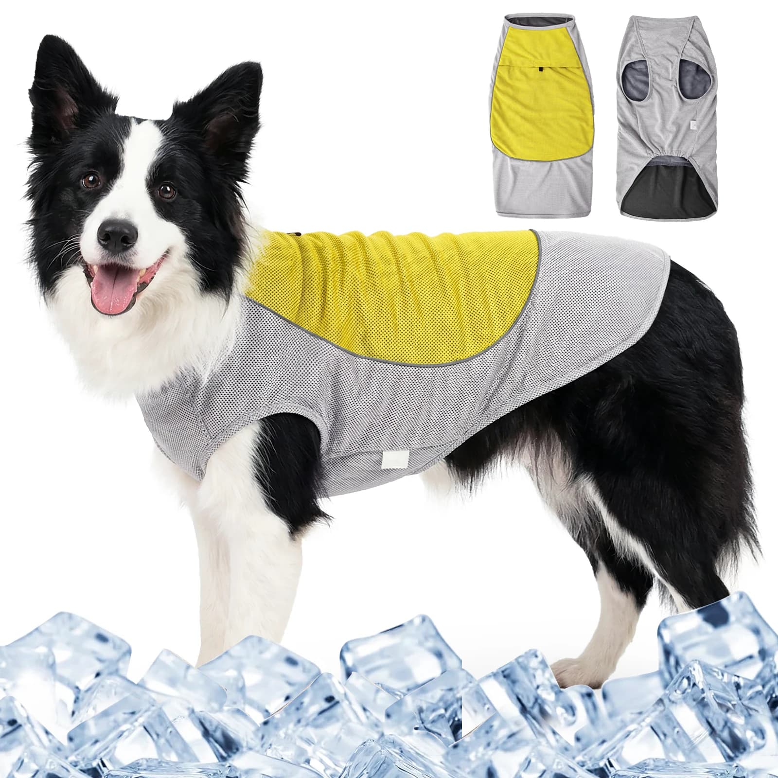 Chemise rafraîchissante pour chien, chemise respirante pour chiens de petite et moyenne taille, gilet réfléchissant de protection solaire pour