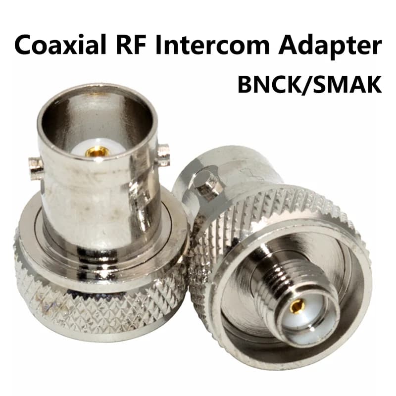 Connecteur coaxial RF BNC femelle vers Sma femelle, 5/20/100 pièces, adaptateur d'antenne nickelé pour radio, walperforé