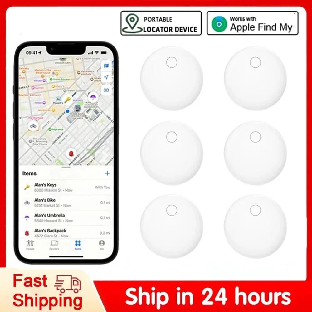 Traceur GPS Timethinke, balise intelligente compatible avec le réseau Apple Find My, localisateur Airtag, Itag, pour sacs, voitures, animaux de