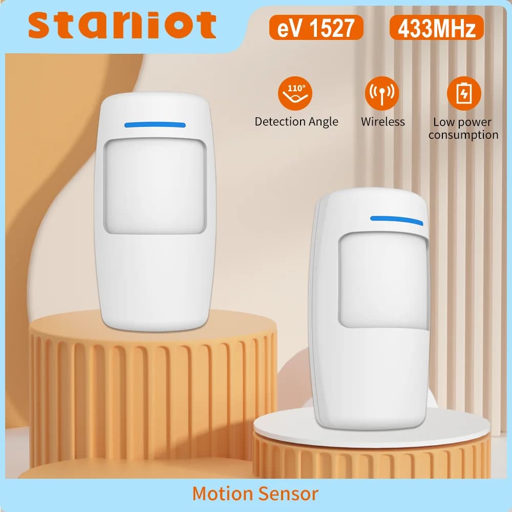 Staniot PIR détecteur de mouvement maison humaine infrarouge sécurité alarme antivol capteur détection de Distance 110 °   Prise en charge de