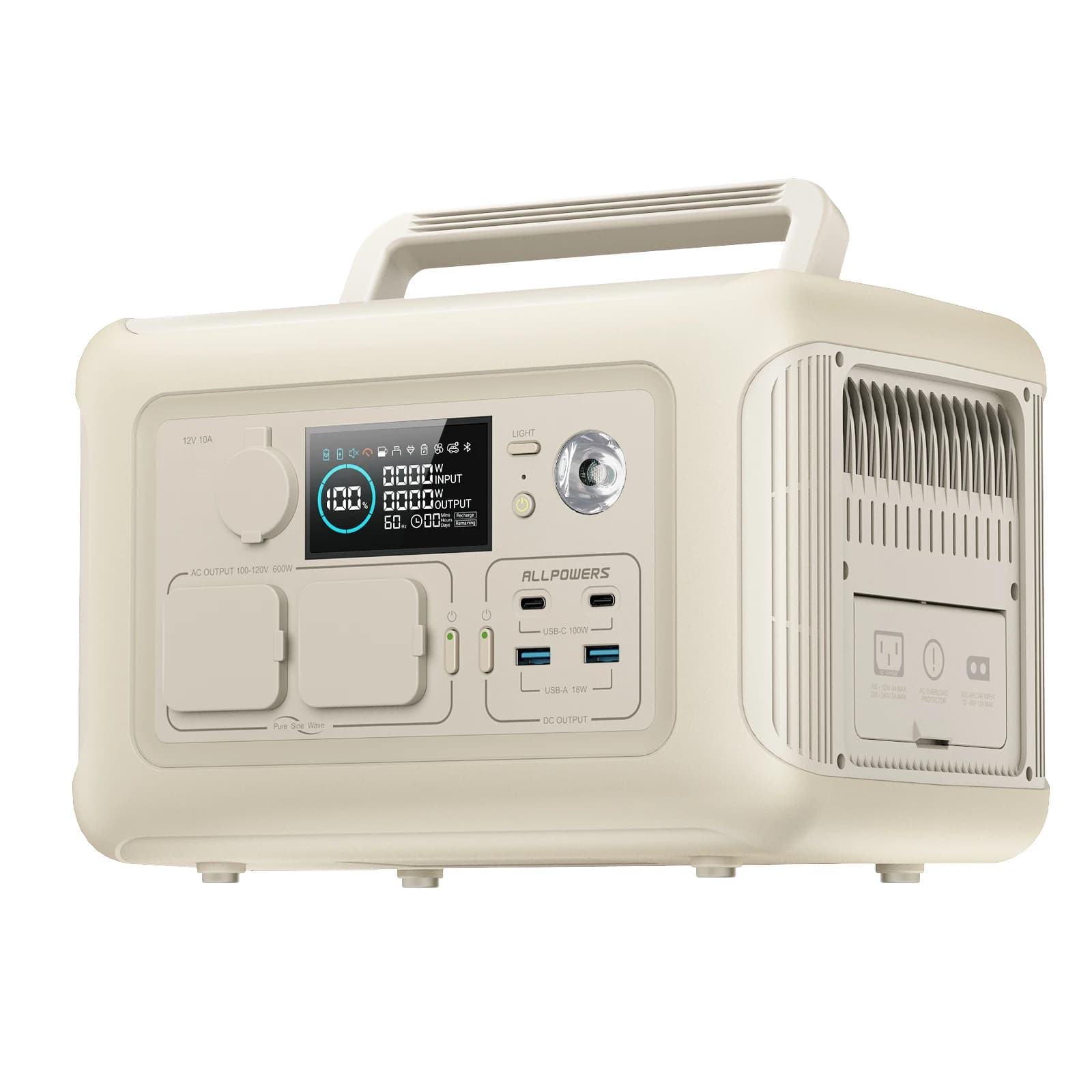ALLPOWERS R600 générateur Portable 299Wh 600W centrale électrique avec prises ca batterie LiFePO4 pour tentes domestiques Camping RV en plein air