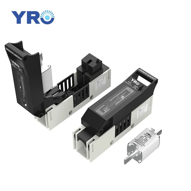 YRO 1000VDC fusible interrupteur de section 1P pour fusible de batterie NH1 250A fusible de télécommunication