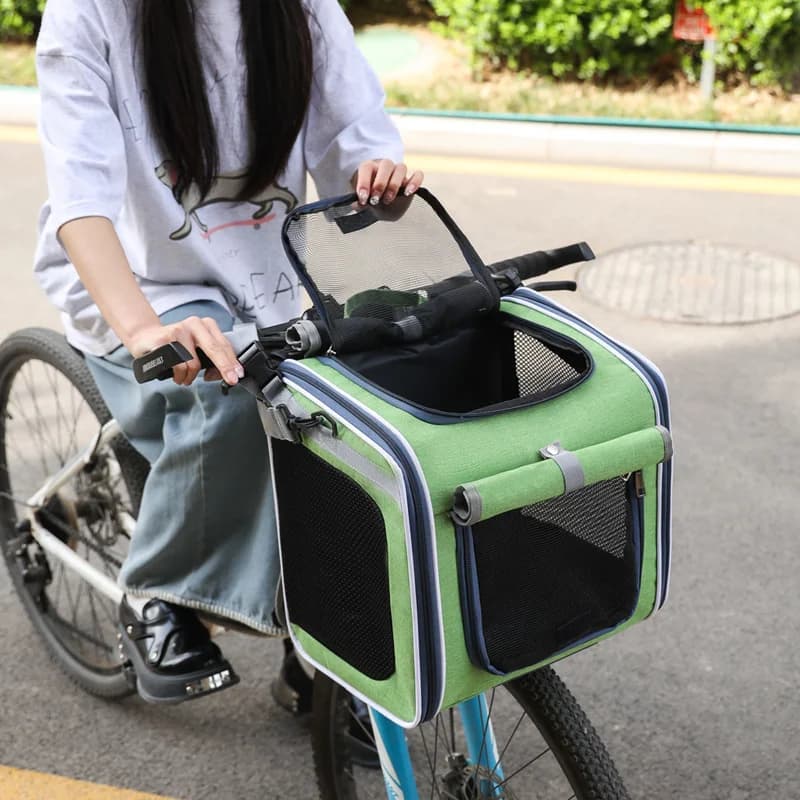 Sac à dos de transport pour animaux de compagnie, Portable pour chats et chiens, sac de transport de vélo pour chat, sac pour chien ​ adapté au