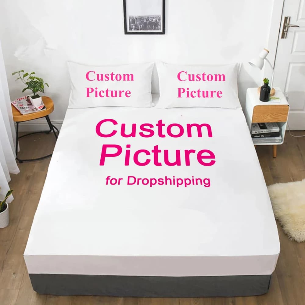 Drap-housse personnalisé à partir de photos, draps de lit personnalisés pour la décoration intérieure, couverture de lit bricolage