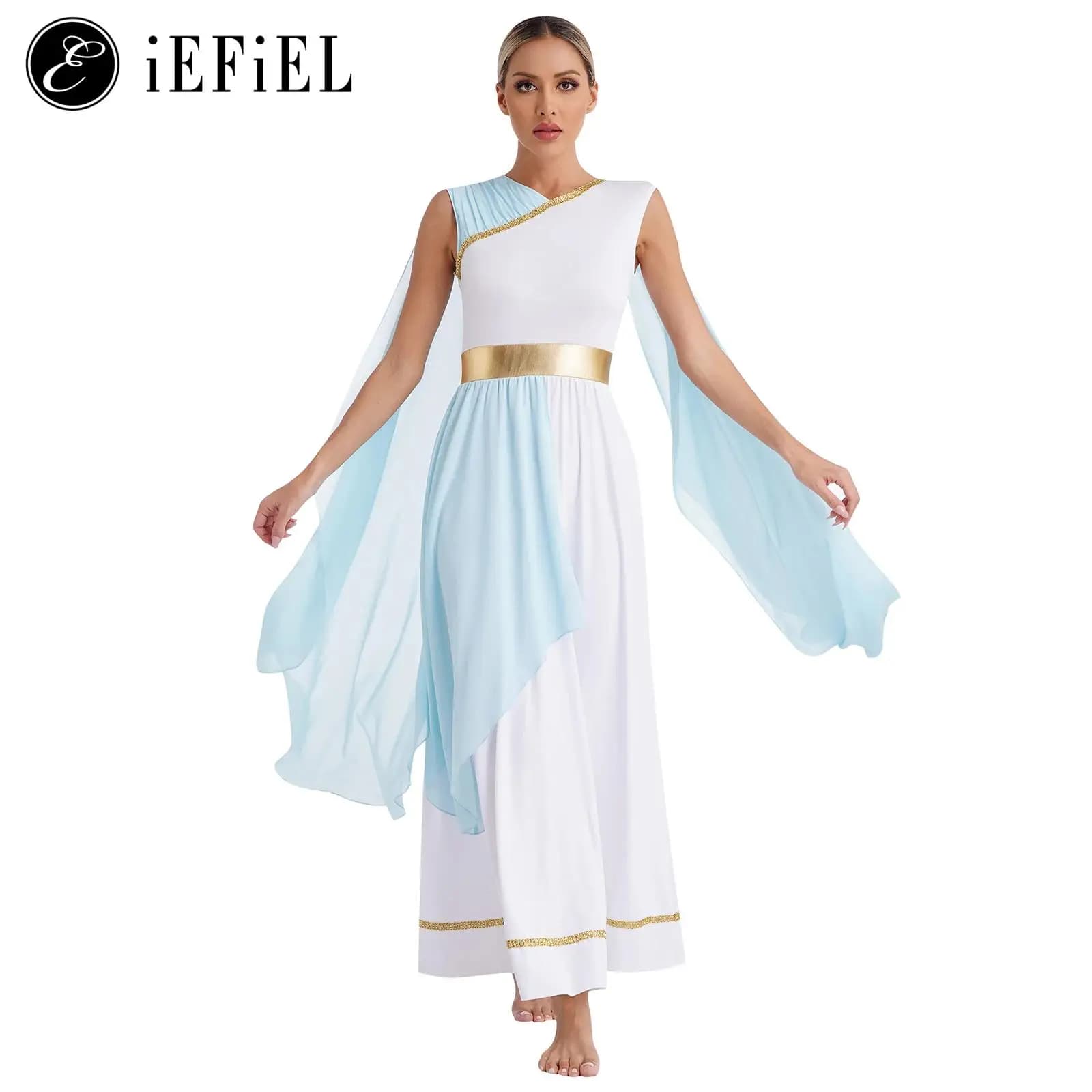 Femmes antique grec Toga sénateur césar Costume princesse athène impératrice romaine Robe longue Robe pour Halloween Cosplay fête