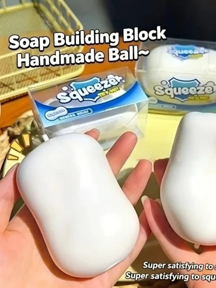 Balle de savon anti-stress, jouet sensoriel à presser, blocs ronds à presser, jouets ASMR anti-stress pour adultes, cadeau