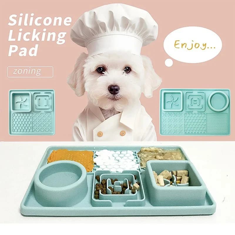 Filles anti-étouffement pour chien et chat, bol en organosilicium de qualité alimentaire, polymères multifonctionnels à léchage lent, fournitures