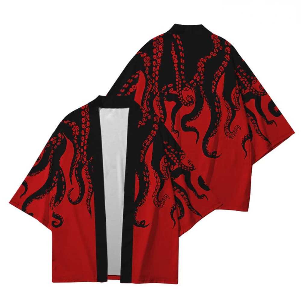 Grande taille Xxs-4xl imprimé Animal ample japonais Streetwear Cardigan femmes hommes Harajuku Haori Kimono Cosplay t-shirts Yukata