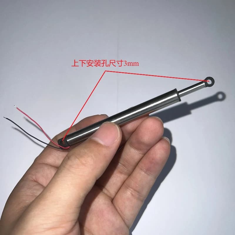 Mini Moteur Linéaire Électrique Télescopique DC 3/5/6V, avec Télécommande Sans Fil, Nouveauté
