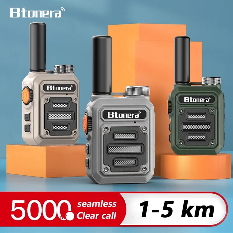 BTONERA BT-330 Mini talkie-walkie PMR 446 USB Portable Radio bidirectionnelle double PTT talkie-walkie Radio Portable pour café de chasse
