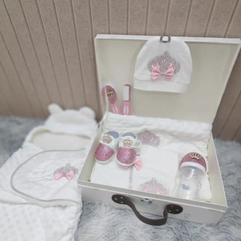 Ins – ensemble d'emmaillotage pour bébé fait à la main, cadeau pour nouveau-né, vêtements d'escalade, coffret cadeau haut de gamme, vêtements