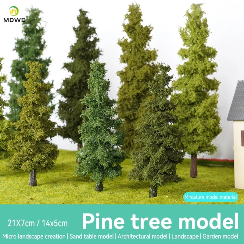 14/21 cm boutique train disposition fil arbre modèle simulation arbre militaire sable table matériel à la main bricolage paysage modèle arbre