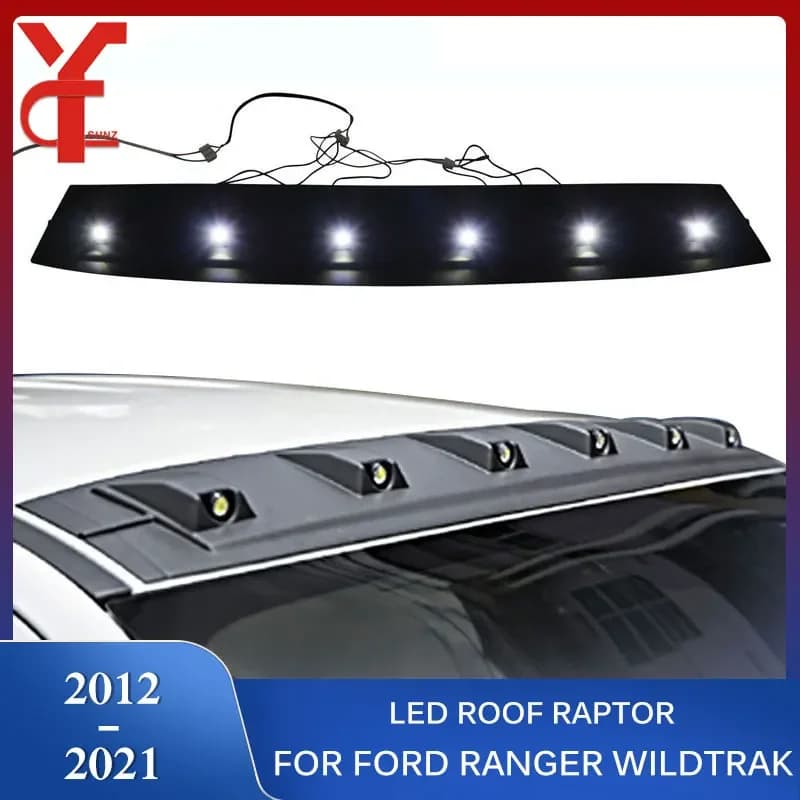 ABS LED Spomicrophone de toit Raptor, accessoires pour Ford Ranger Concertrak T6 T7 T8 2012 2013 2014 2015 2016 2017 2018 2019 2020 2021