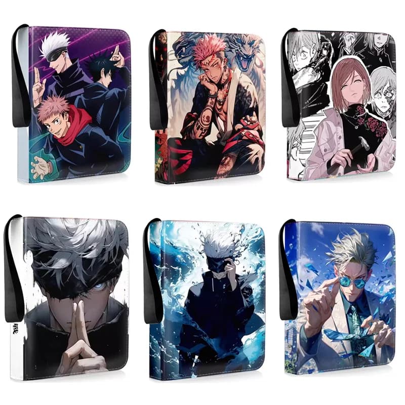 Jujutsu Kaisen – Album de cartes de Collection Anime, dossier de livre, défilé fantôme, 900 pièces, porte-cartes à fermeture éclair, jouet