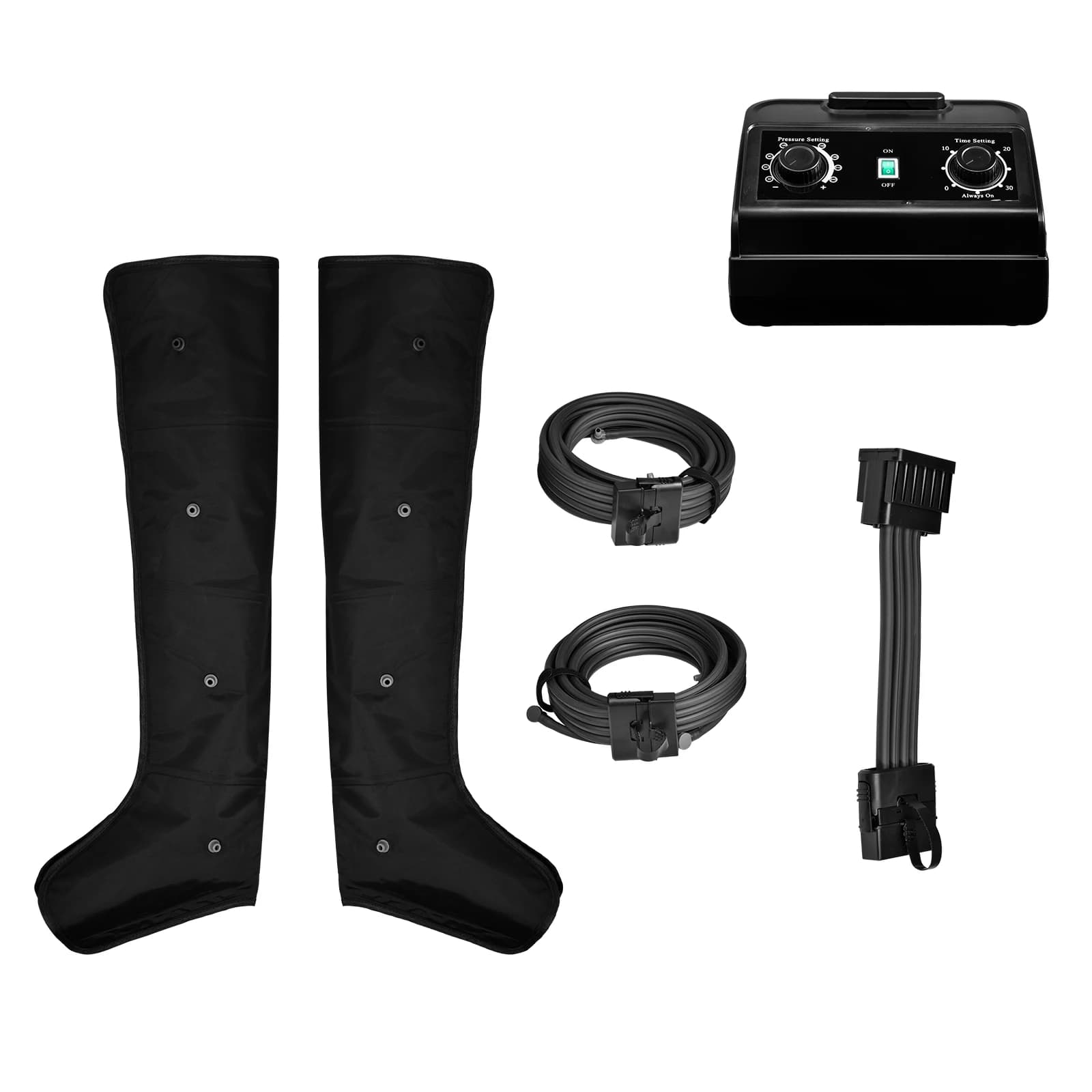 Masseur de jambes à compression d'air pour pieds et mollets, machine de massage facile à utiliser pour personnes âgées, hommes et femmes