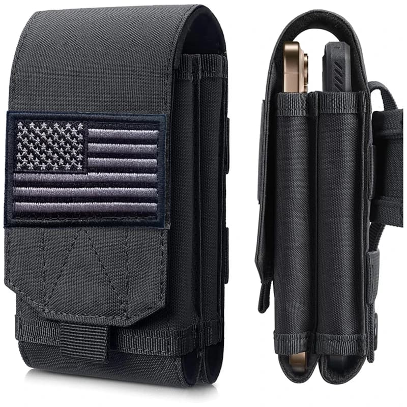 Pochette pour téléphone portable Laser Double Molle, ceinture tactique, support de pochette EDC, sac d'accessoires de taille, sac de Camping en