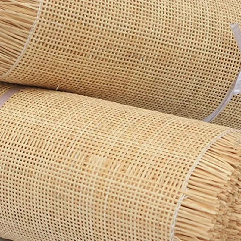 Rouleau de sangle de canne indonésienne en rotin naturel, matériel pour la décoration de meubles, tissage à carreaux fait à la main, réparation