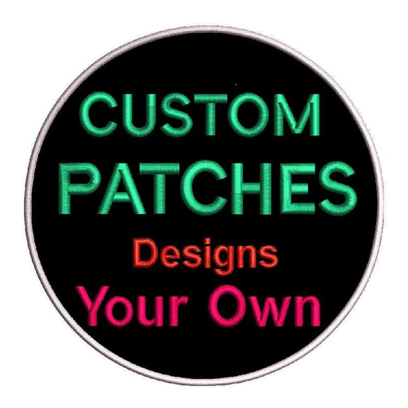 Patch de broderie personnalisé fer sur patchs Logo groupe d'équipe personnalisé bricolage Patch Fusible crochet et boucle Patch pour vêtements