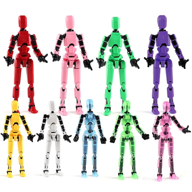 Robot Shapeshift mobile multi-articulé 3D 3.0 Mannequin imprimé créatif modèle d'action factice poupée jouets transparents décoration pour