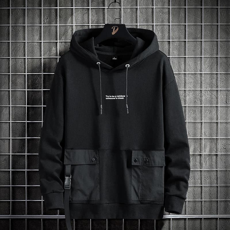 Sweat-shirt à capuche pour hommes, décontracté, noir, gris, surdimensionné, 6XL, 7XL, 8XL, Hip Hop, Skateboard, vêtements Streetwear, printemps