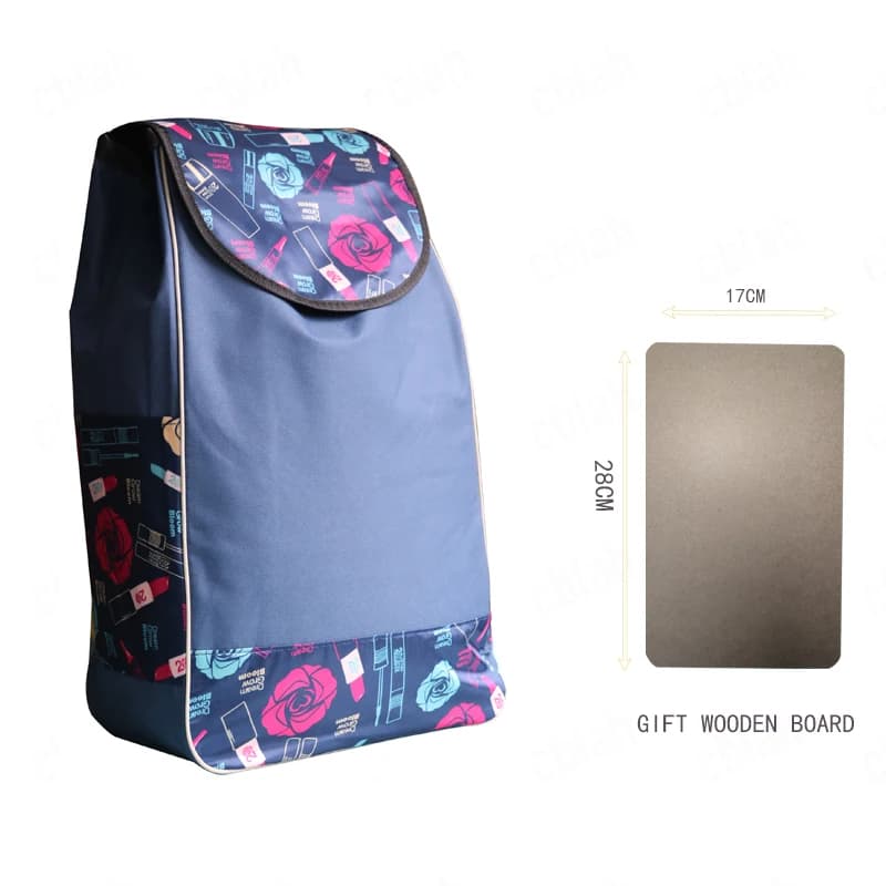Sac de remplacement Oxford 600D pour panier de courses, convient au cadre métallique, comprend une plaque de base, durable et étanche