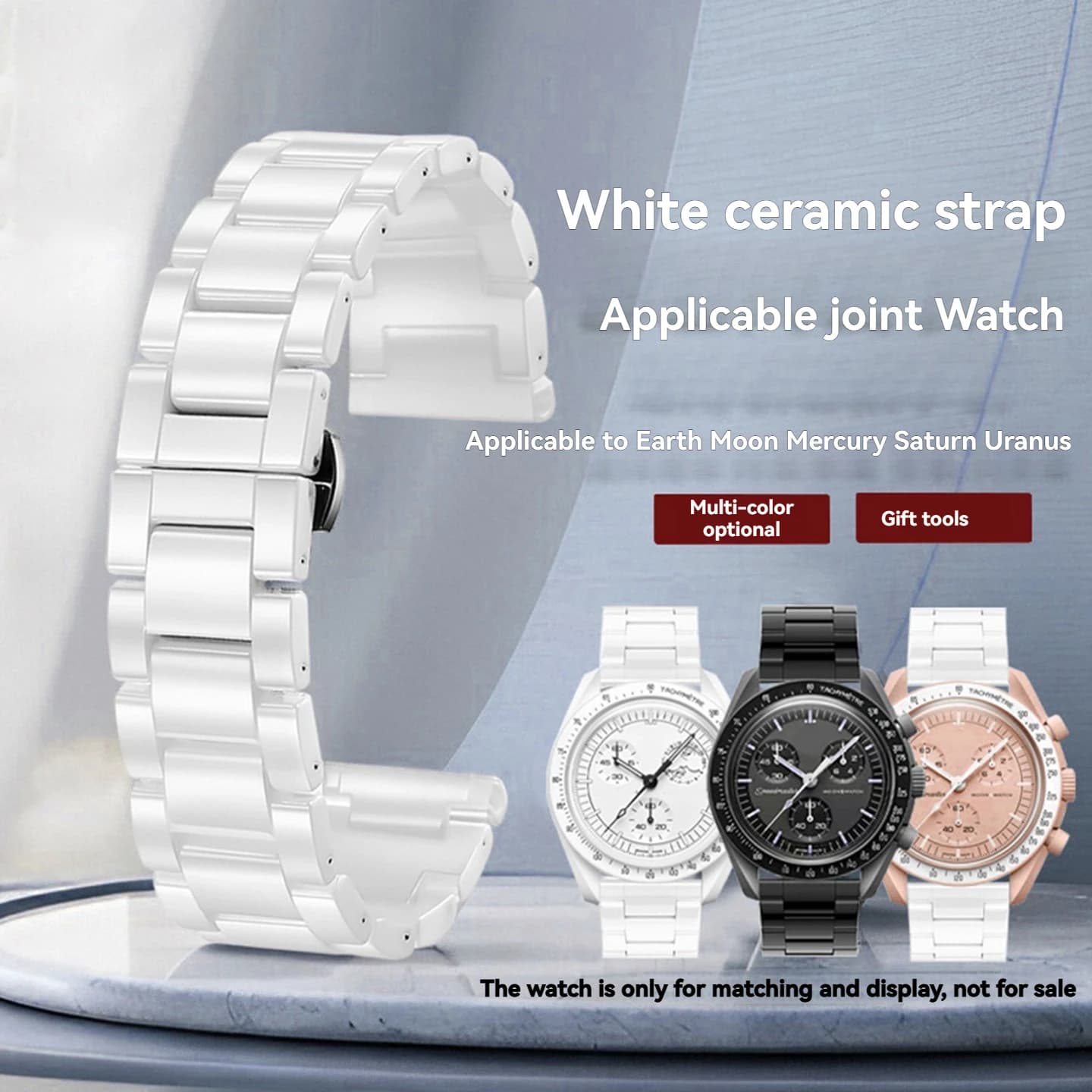 Pour Omega pour Swatch Moon Planet MoonSwatch Bracelet de montre à dégagement rapide en acier céramique Bracelet de montre femmes Bracelet à