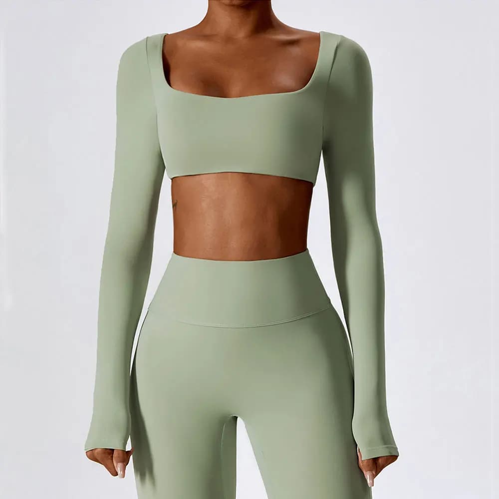 T-shirt de yoga à manches longues pour femme, haut de sport, haut de course, nombril exposé, séchage rapide, fitness, vêtements de sport, sexy