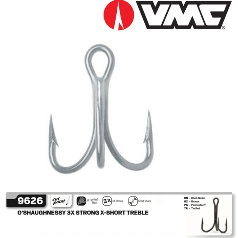VMC PS9626 TripleAnchoHooks crochets renforcés importés d'origine française trois crochets d'ancrage matériel de pêche appât barbelé Trible