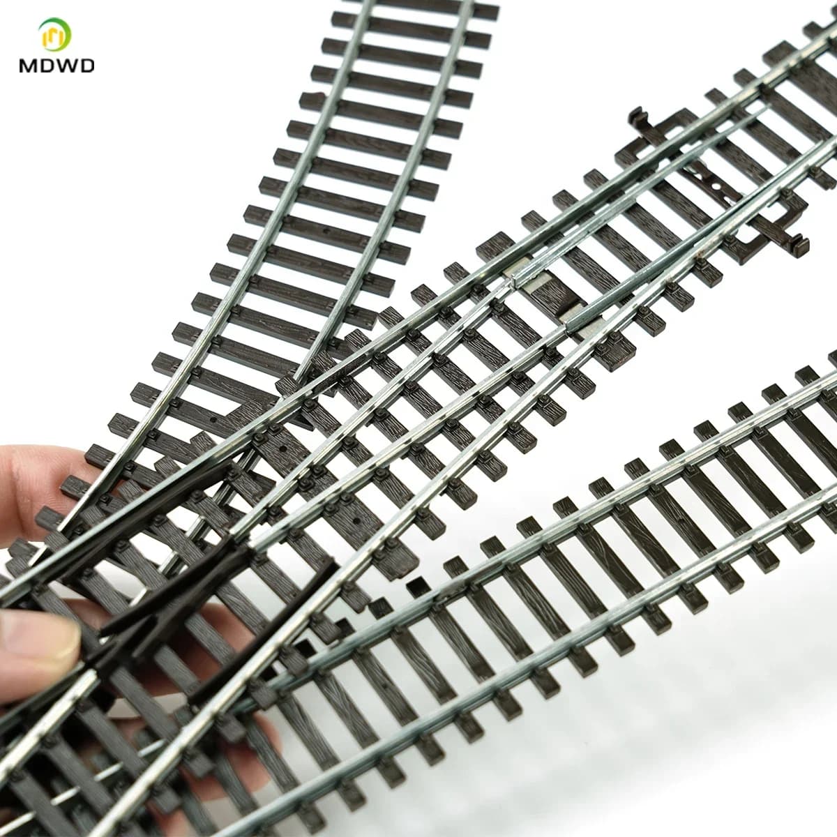 Ho échelle 1/87 modèle de voie de Train chemin de fer être alimenté Nickel argent jauge étroite piste incurvée modèle de piste de participation