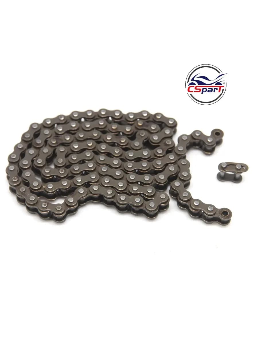 Chaîne 25H avec maillon maître pour moteur 2 temps 47cc 49cc, ATV, Quad, Go Kart, Dirt Bike, Pocket Bike, Mini Moto, Moto