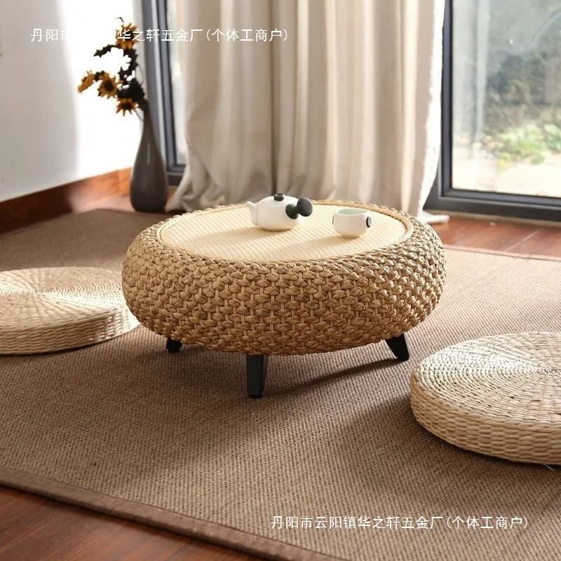 Tatami japonais en rotin, plate-forme Simple, baie vitrée, Table Kang, Table à thé, balcon en bois massif, rebord de fenêtre, petite Table