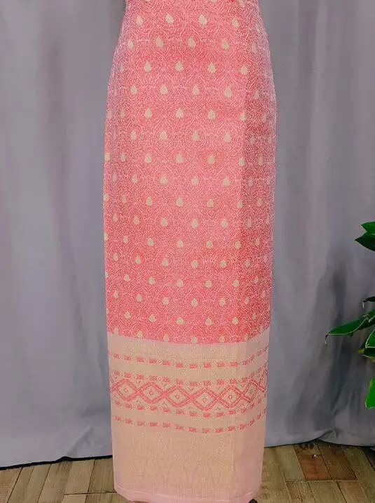 Longue robe tube Longji pour femme, jupe d'été thaïlandaise, Sarong traditionnel, style ethnique, danse