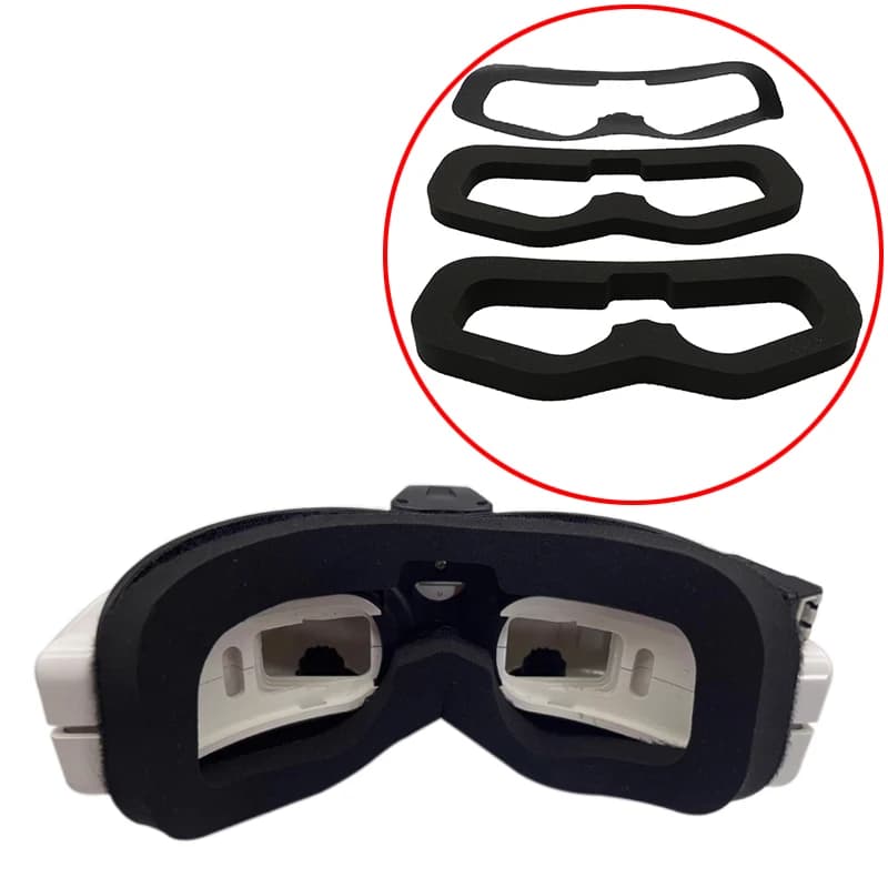 Pour FPV Fatshark HDO2 HDO + lunettes éponge mousse Pad couverture 10/14mm épaisseur lunettes vidéo Anti fuite lumière masque pour les yeux