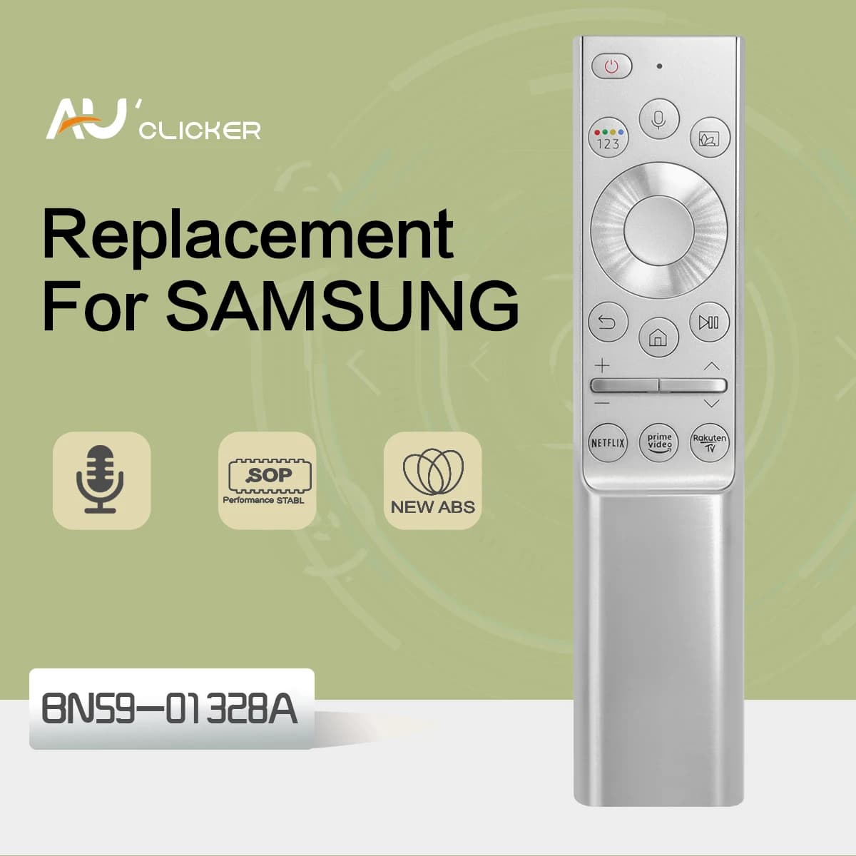 Télécommande vocale BN59-01328A, pour Samsung 4K QLED, télécommande TV vocale pour QE55Q65TAS QE55Q65TASXXN QE65Q67TAUXX
